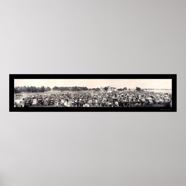 Póster Foto do Panorama do Automóvel 1909 (Frente)