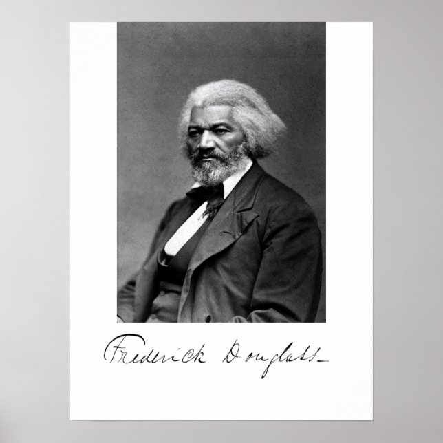 Poster Foto do retrato de Frederick Douglass (Frente)