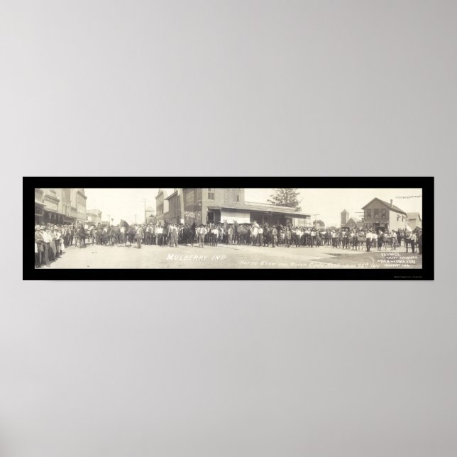 Poster Foto do show de amora em cavalos 1910 (Frente)