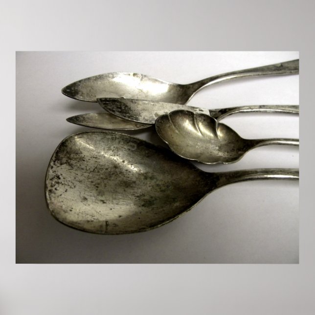 Póster Foto do Silverware Vintage (Frente)
