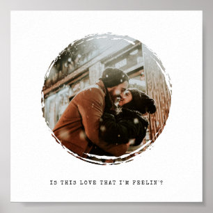 Póster Foto do Splotch da pintura do quadro da foto do