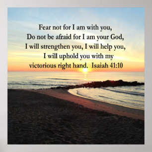 PÓSTER FOTO DO SUNRISE ISAIAH 41:10
