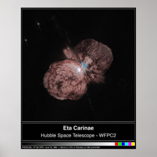 Póster Foto do telescópio de Eta Carinae Hubble