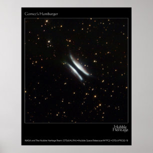Póster Foto do telescópio de Hubble dos Hamburger de