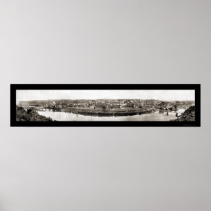 Poster Foto do trem Lynchburg VA 1913