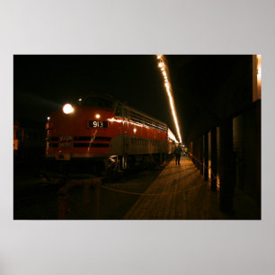Póster Foto do trem no Pacífico Ocidental
