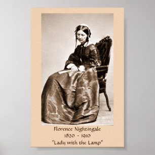 Poster Foto do vintage - Florence Nightingale,