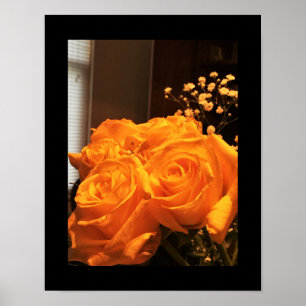 Póster Foto dos rosas amarelos