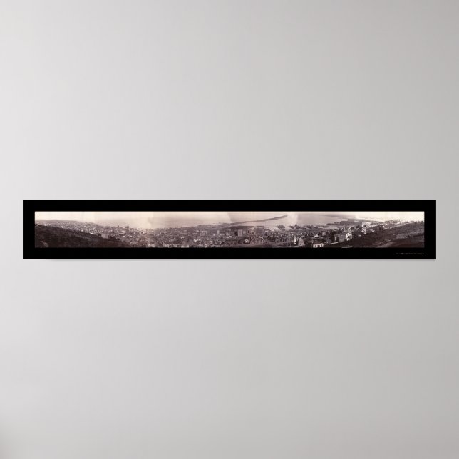 Poster Foto Duluth MN Panorama 1886 (Frente)