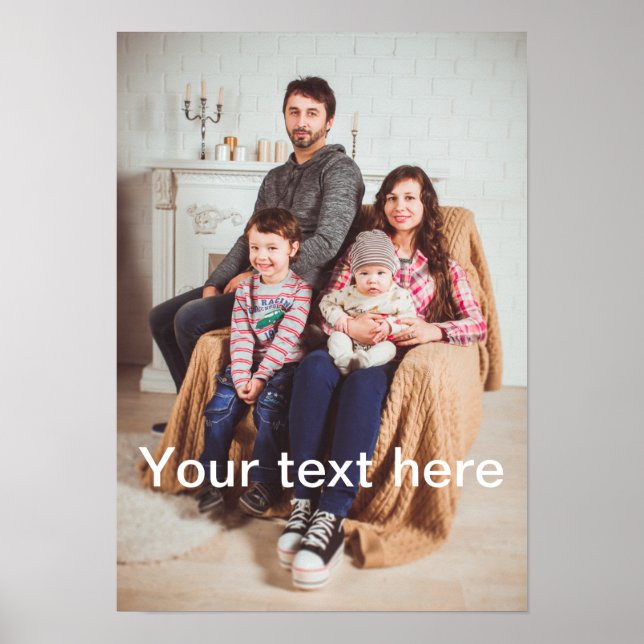 Poster Foto e/ou Texto personalizados (Frente)