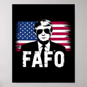Poster Foto engraçada de Fafo Trump 1 