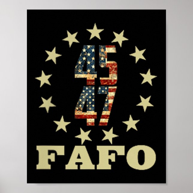 Poster Foto Fafo Trump Engraçada (Frente)