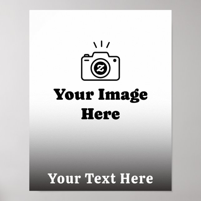 Poster Foto Favorita Personalizada com Texto (Frente)