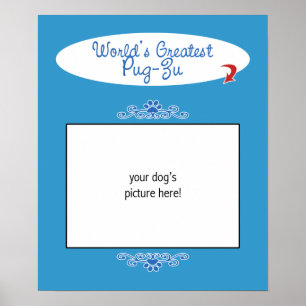 Póster Foto feita sob encomenda! O grande pug-Zu dos