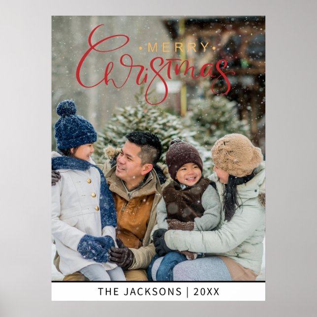 Poster Foto Feliz de Natal (Frente)