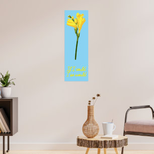 Poster Foto Floral Artística Para Citação Empoderadora