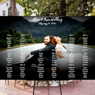 Poster Foto: Gráfico de Assentos de Casamento