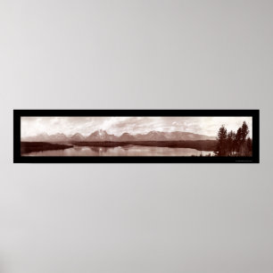 Poster Foto grande 1902 da escala de Teton WY