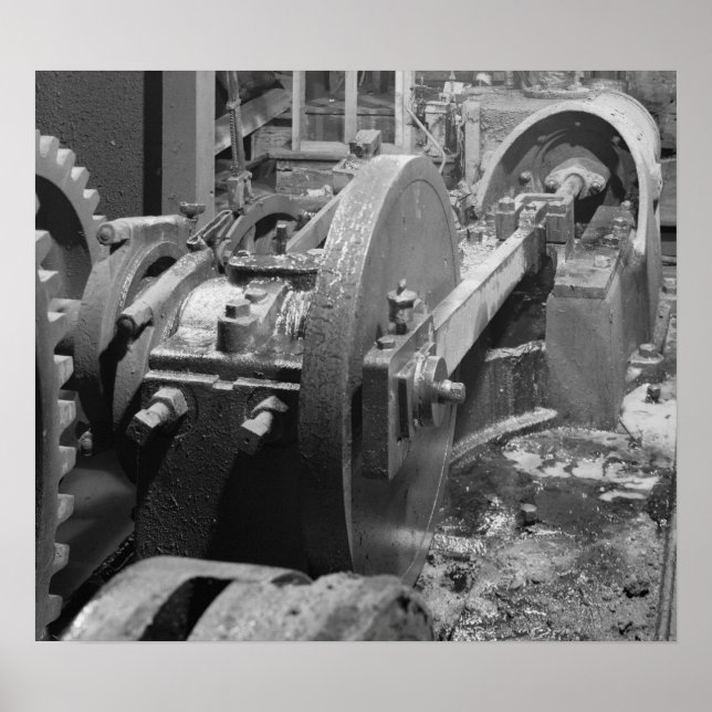 Póster Foto industrial - Cabeçalho Steam Piston (Frente)