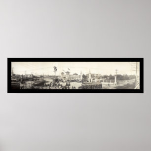 Poster Foto justa 1908 de Dallas TX do estado