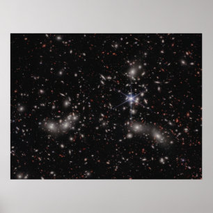 Poster Foto JWST do Cluster da Pandora (Imagem NIRCam)