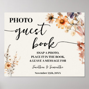 Poster Foto: Livro de Convidado Casamento Bridal Autumn S