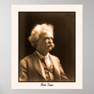 Póster Foto Mark Twain da arte