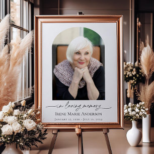 Poster Foto Memorial ou Funeral em Nossos Corações