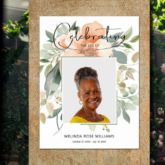 Poster Foto: Memorial Tribute Death Funeral