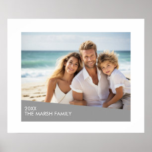 Poster Foto Mínima Moderna com Bloco de Cor Diagonal