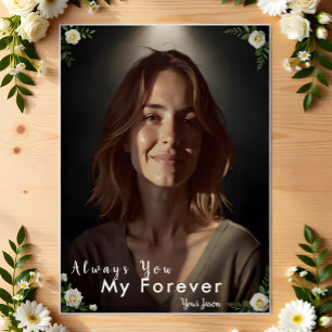 Poster Foto & Nome Personalizados   Presente Personalizad