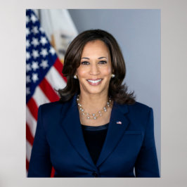 Poster Foto Oficial do Vice-Presidente Kamala Harris