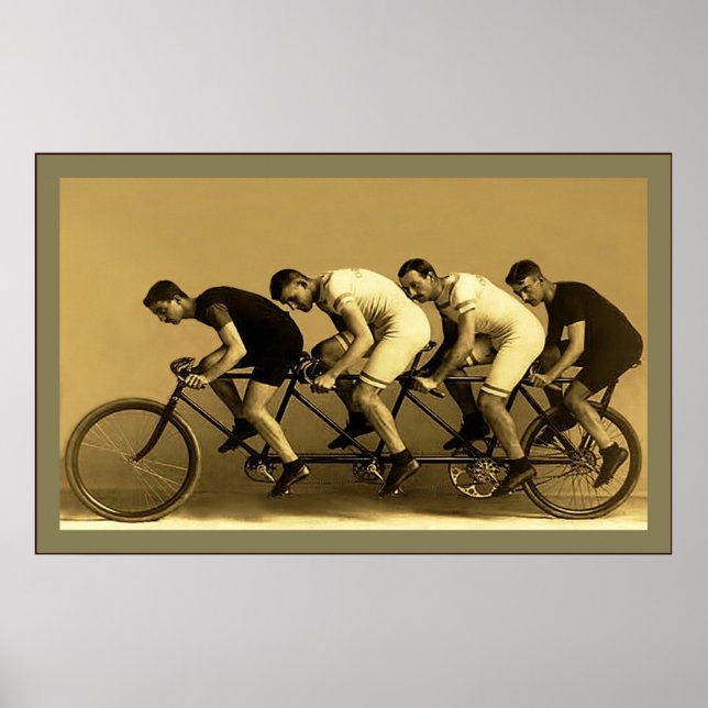 Póster Foto original quad ~ Vintage ~ 1898 (Frente)
