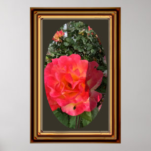 Poster Foto oval do Hat Man Shadow Moldura Post
