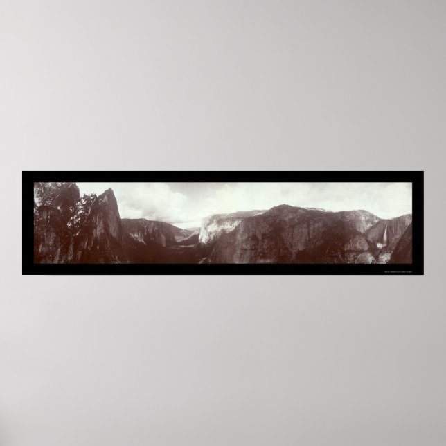 Poster Foto Panorâmica Yosemite 1899 (Frente)