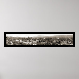 Poster Foto panorâmico 1908 de Redlands CA
