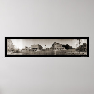 Póster Foto panorâmico 1908 do NE de Scribner