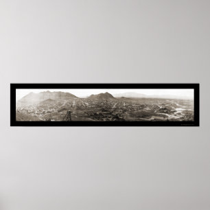 Poster Foto panorâmico 1909 de Tonopah nanovolt