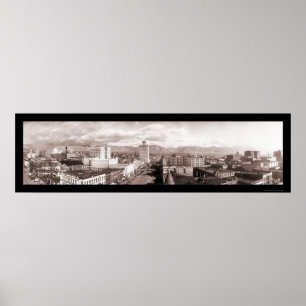 Poster Foto panorâmico 1913 de Salt Lake City UT