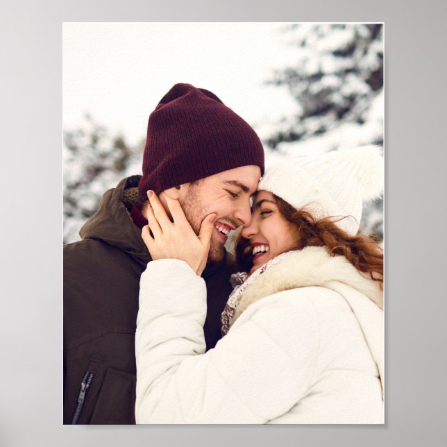 Poster Foto Personalizada da Família Feliz Natal (Frente)