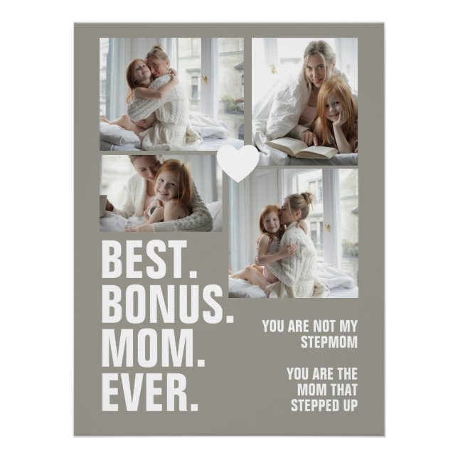 Póster Foto Personalizada Da Mãe Que Surgiu (Frente)