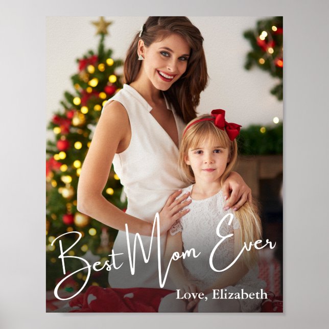 Poster Foto personalizada da melhor mãe de sempre (Frente)