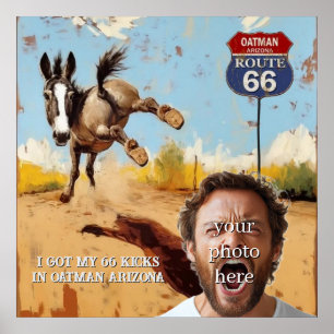 Poster Foto Personalizada da Rota 66 em Oatman