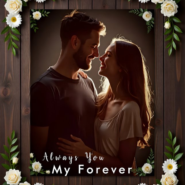 Poster ✅Foto Personalizada de Casal | Presente de Noivado (Criador carregado)