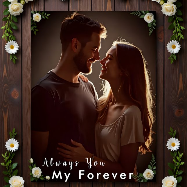 Poster ✅Foto Personalizada de Casal | Presente Personaliz (Criador carregado)
