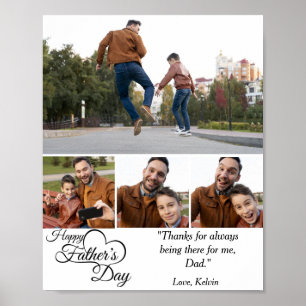 Poster Foto personalizada de Dia de os pais feliz