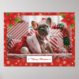 Poster Foto personalizada de feriados de Natal