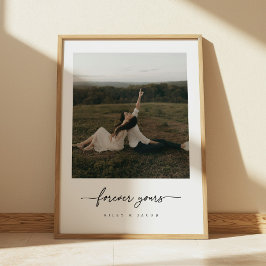 Poster Foto personalizada do Casal moderno 'Forever Yours
