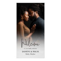 Foto personalizada do Chá de fraldas do casal