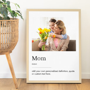 Poster Foto Personalizada do Dia de as mães de Definição